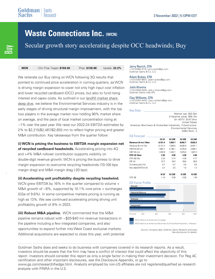 Waste Connections Inc. (WCN)_ Secular growth story accelerating despite OCC headwinds; Buy(1)Waste Connections Inc. (WCN)_ Secular growth story accelerating despite OCC headwinds; Buy(1)_1.png
